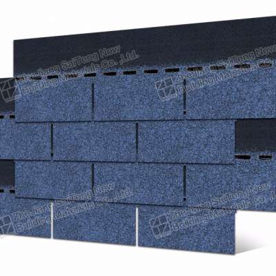 Water Proofing Ocean Blue 3 tab Asphalt Roofing Shingle Price