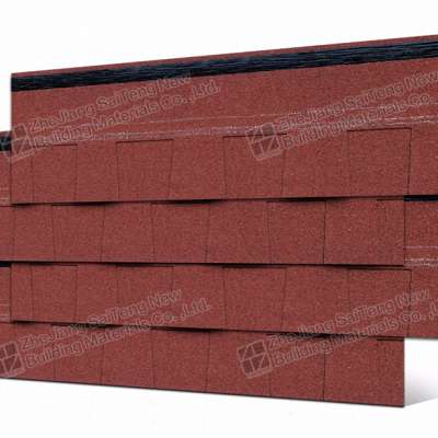 China Red Laminated Roofing material asphalt shingle