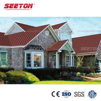 Spanish Red color roofing asphalt shingles