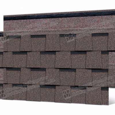 Bark Brown laminated fiberglass prefab villa porcelain tile fiberglass roofing shingles