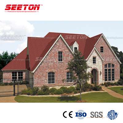 good quality Spanish red wave Asphalt roof Shingles