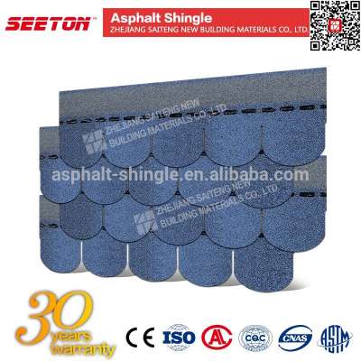 Cheap Round Roofing Materials , Colorful Asphalt Shingles Roof Coating