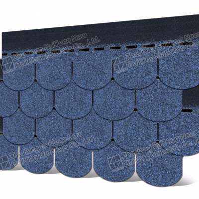 Ocean Blue innovative building material 5 tab asphalt shingle waterproof membrane