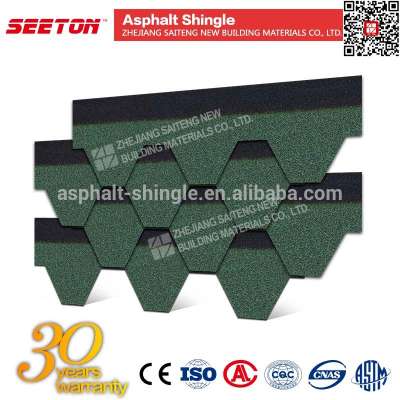 Asian Green building roofing material hexagon mosaic wall tiles